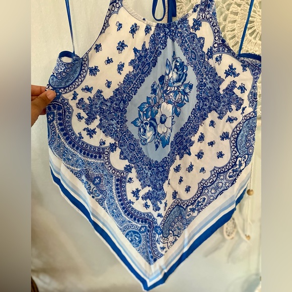 Twine & String Bandana Halter Top - Picture 2 of 5